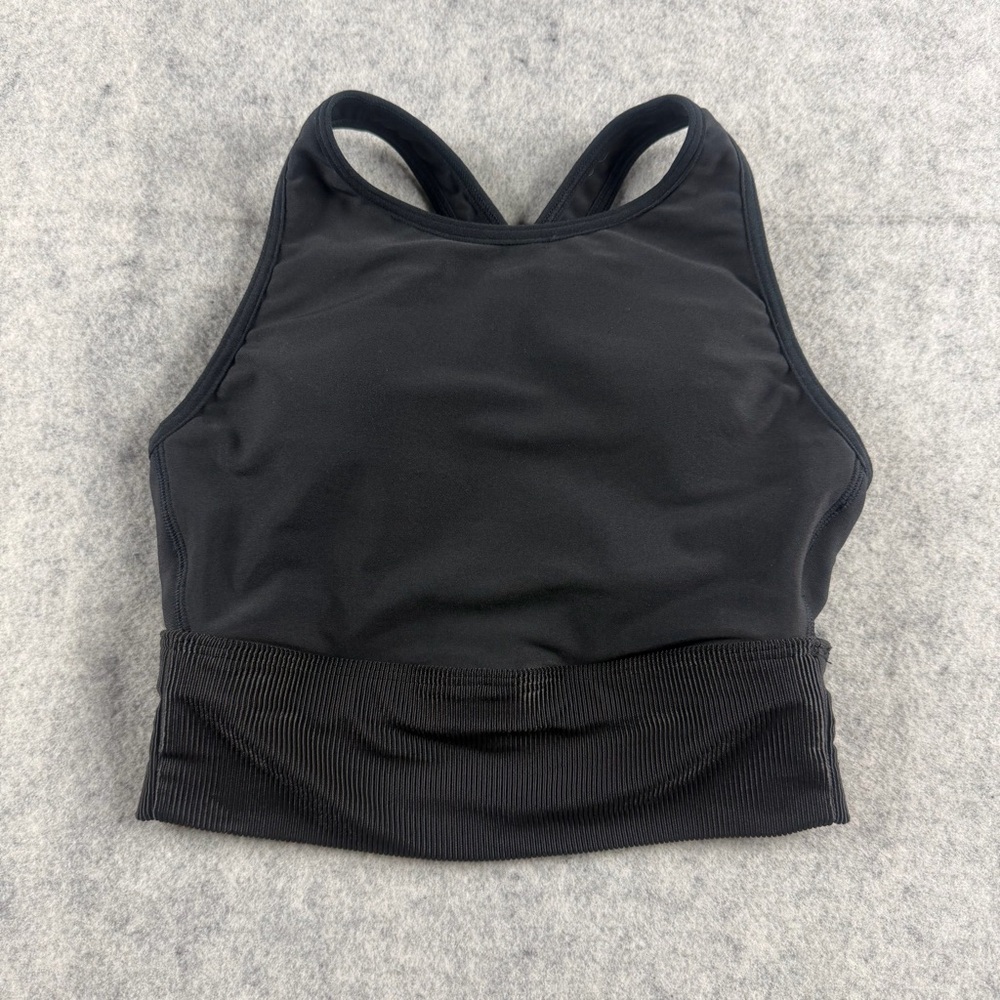 CALIA by Carrie Underwood Womens Sports Bra Ribbed Long Line Crossback Size XS